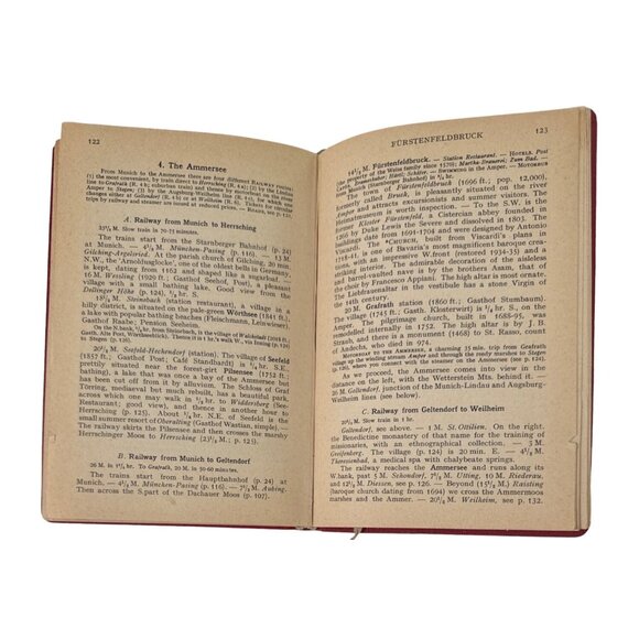 Munich and its Environs Karl Baedeker 1950 Plans and Maps Vintage - Picture 12 of 16